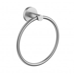 Otus Brushed Nickel Slimline SS Towel Ring